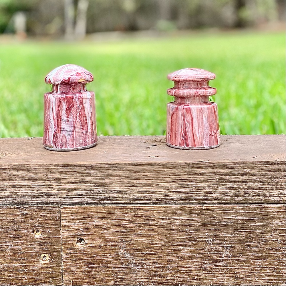 Yard Garden Art / Home Decor / Bocce Ball Half-Court Markers ~ Glass Insulators